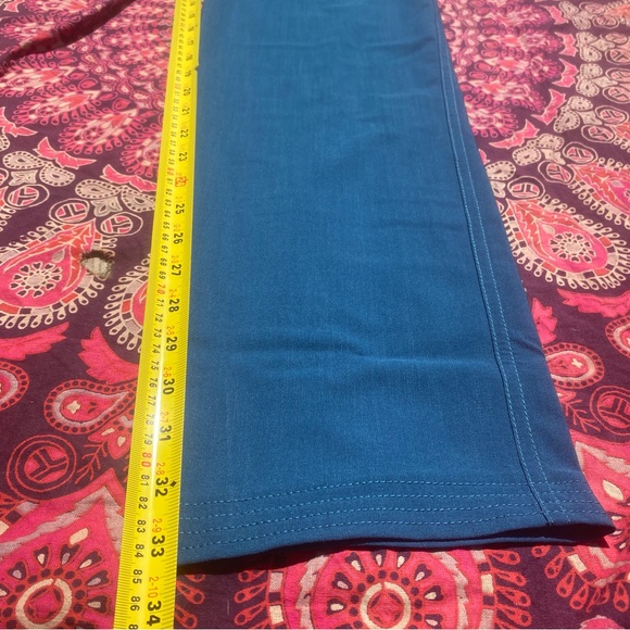 NWT Dickie’s Tall Cargo Scrub Pants Caribbean Blue Drawstring Long Unisex Scrubs - Picture 7 of 9